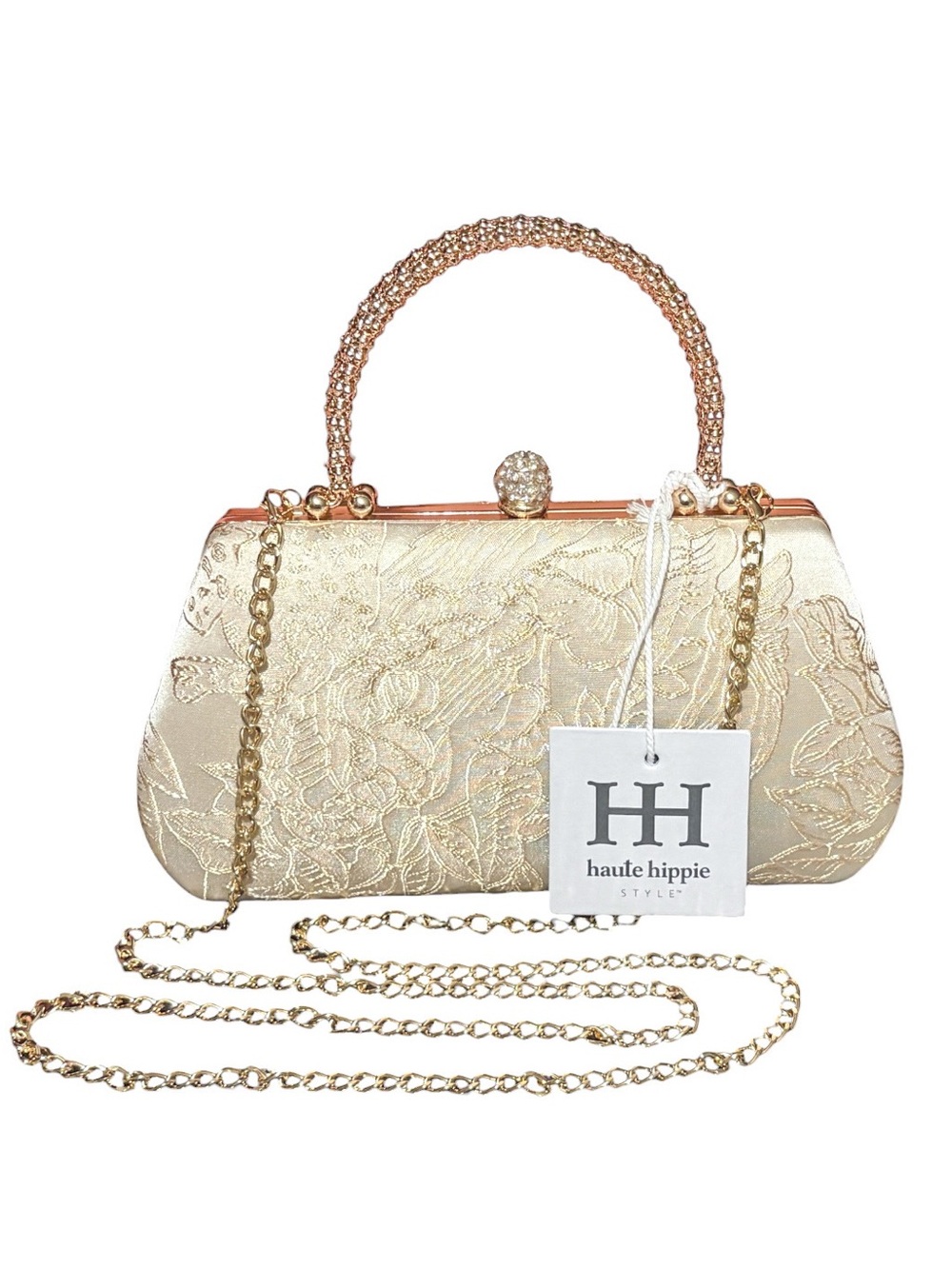 Haute Hippie Removable Chain Strap Clutch/Crossbody
